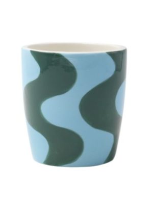 Ceramic Mug Valentina Spanish Swirls Green