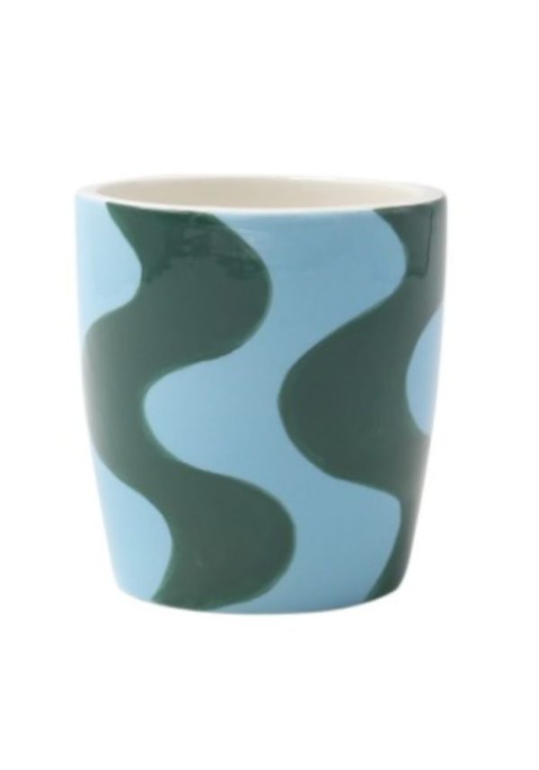 Ceramic Mug Valentina Spanish Swirls Green