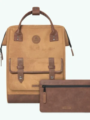 Backpack Adventurer Colombo Waxed Cotton Brown Medium 23 L