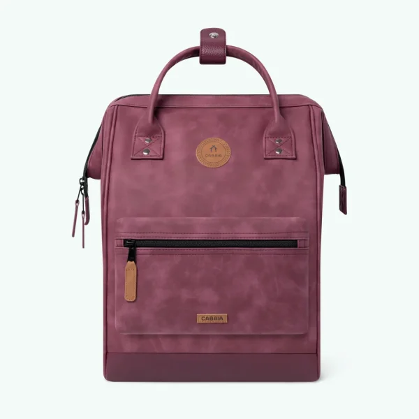 Backpack Adventurer Delhi Vegan Nubuck Burgundy Medium 23 L