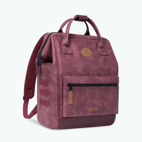 Backpack Adventurer Delhi Vegan Nubuck Burgundy Medium 23 L