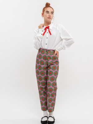 Mini Pink Heart Cigaret Trousers