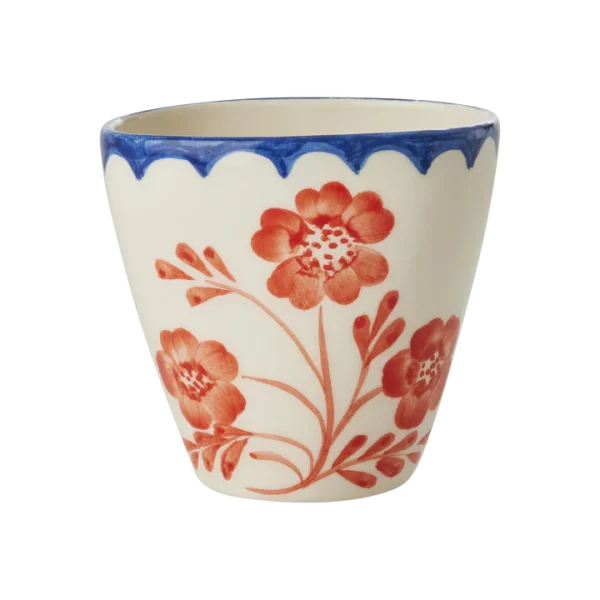 Ceramic Cup with Vintage Flower 300 ML