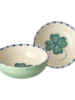 Ceramic Bowl with Luck Clover