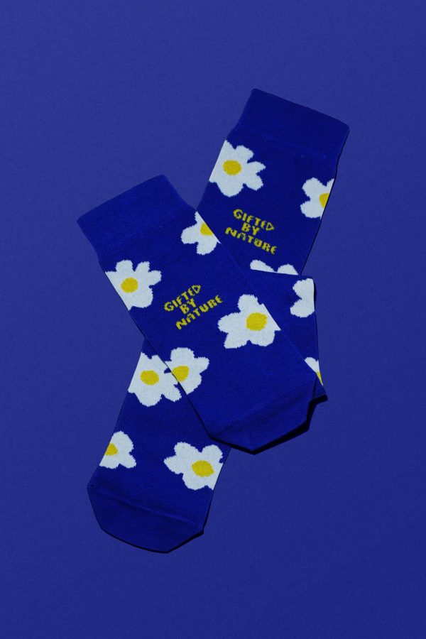 Ode Socks Blue Daisies Κάλτσες