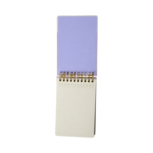 Σημειωματάριο Large Chunky Notepad - Lilac and Ochre Stripes