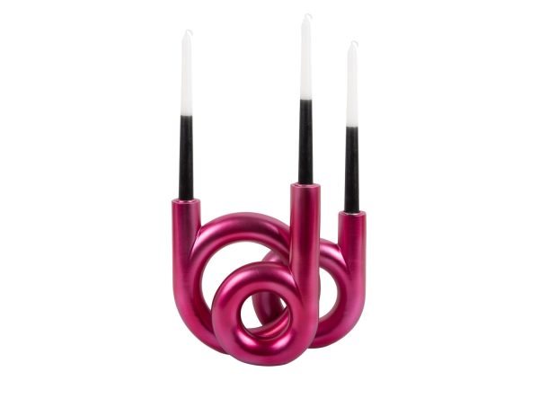 Candle Holder Rings Medium Pink