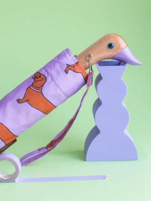 Duck Umbrella Dachshund Dog Lilac