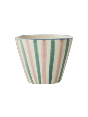 Ceramic Espresso Cup With Stripes