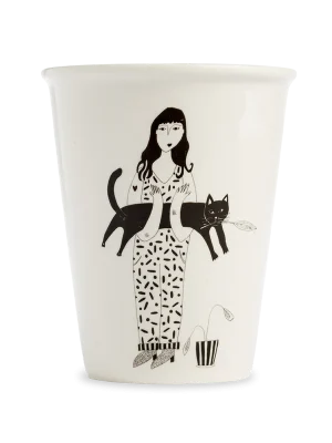 Cup Black Cat