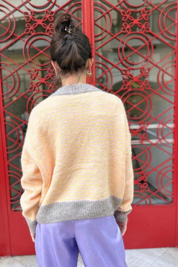 Sweater Wool Striped Yellow/Beige