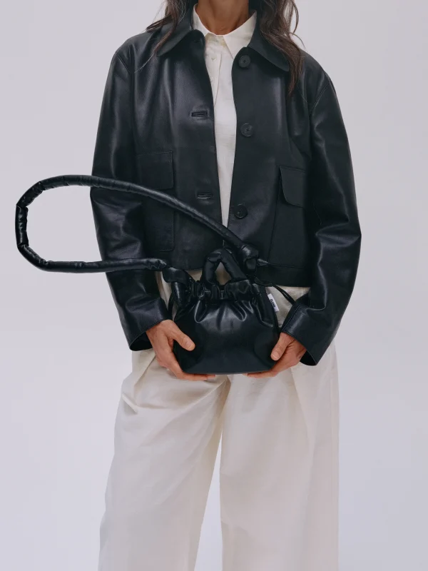 Micro Ona Vegan Leather Bag - Black