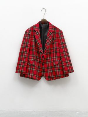 Tartan Red Blazer