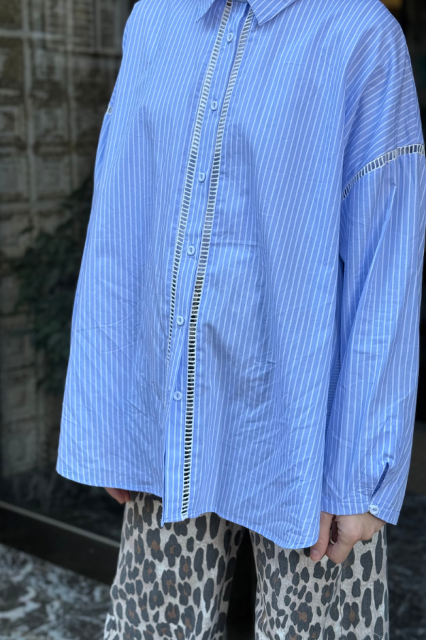 Striped Shirt Light Blue