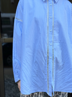 Striped Shirt Light Blue