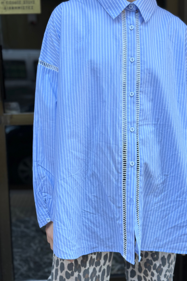 Striped Shirt Light Blue