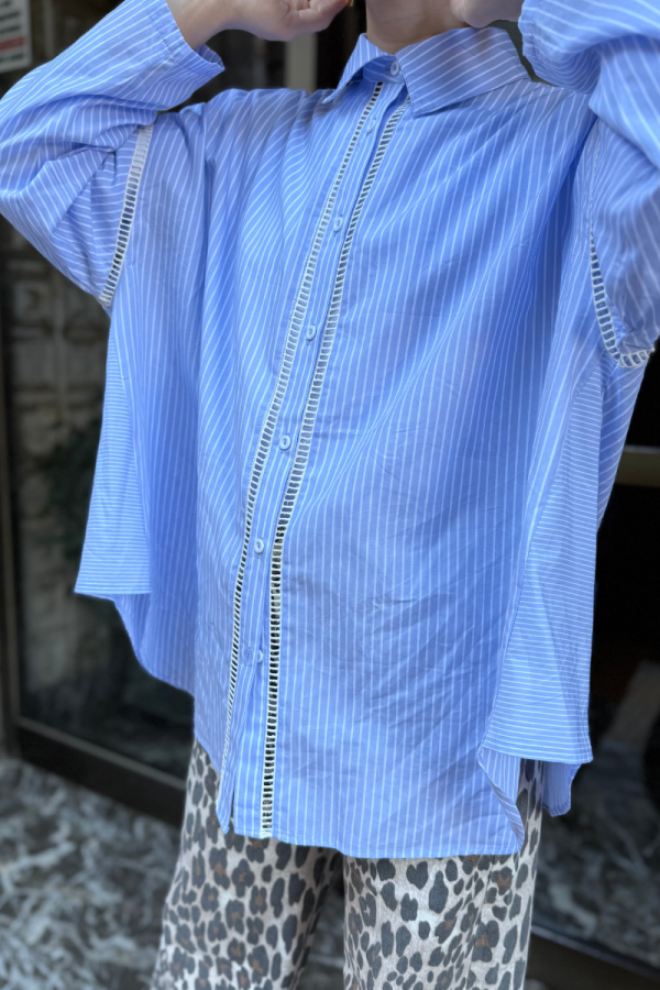 Striped Shirt Light Blue