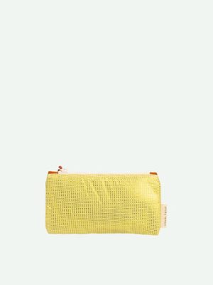 Pencil Case Mesh Yellow