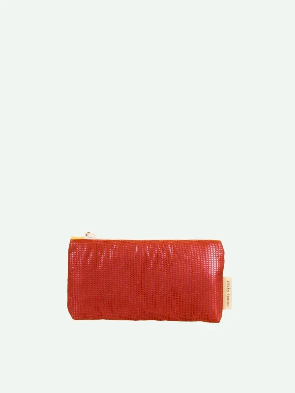 Pencil Case Mesh Red