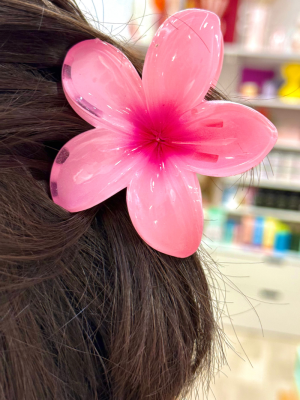 Hawaiian Flower Hair Clip Pink