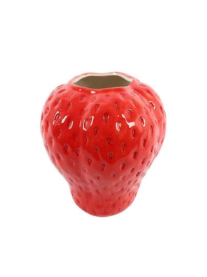 Ceramic Vase Strawberry Red Large