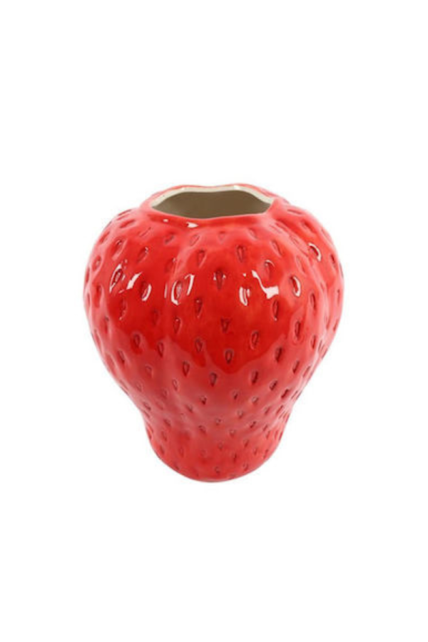 Ceramic Vase Strawberry Red Large