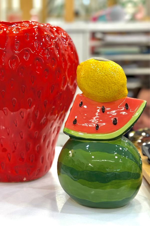 Vase Ceramic Fruits