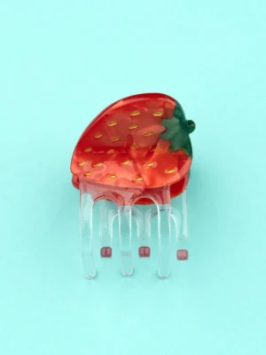 Mini Hair Claw Strawberry