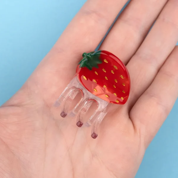 Mini Hair Claw Strawberry