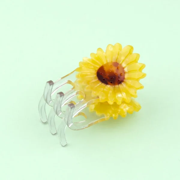 Mini Hair Claw Sunflower