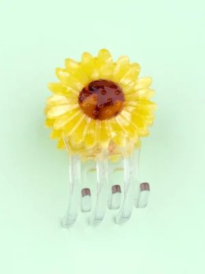 Mini Hair Claw Sunflower