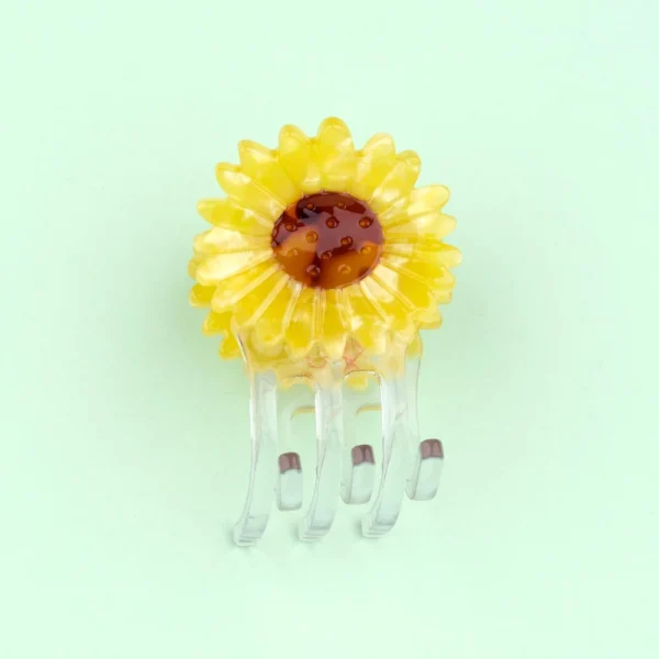 Mini Hair Claw Sunflower