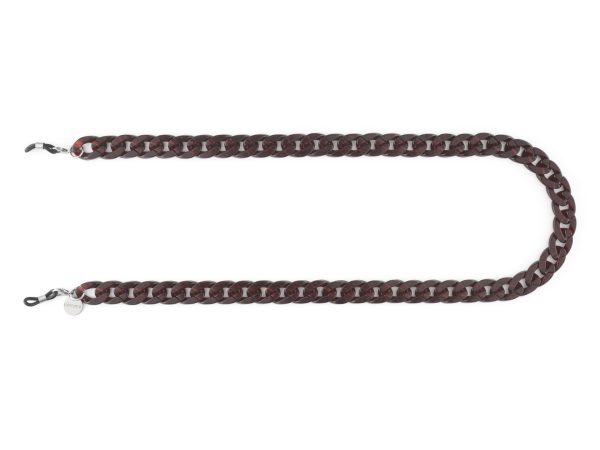 Eyewear Chain Brooks Burgundy