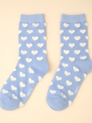 White Heart Socks