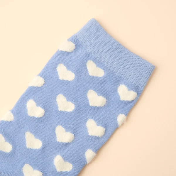 White Heart Socks