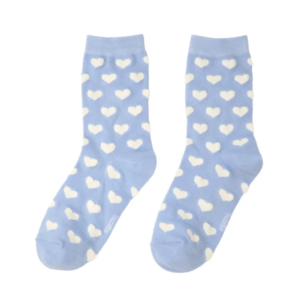 White Heart Socks