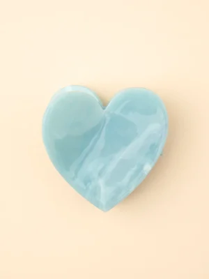 Hair Claw Blue Heart