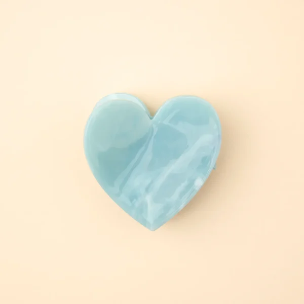 Hair Claw Blue Heart