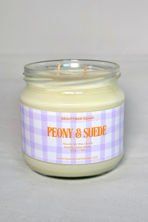 Peony and Suede BEAUTYBAR Kipseli Scented Soy Candle 300g