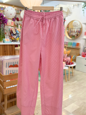 Stripped Oversized Pant Pink