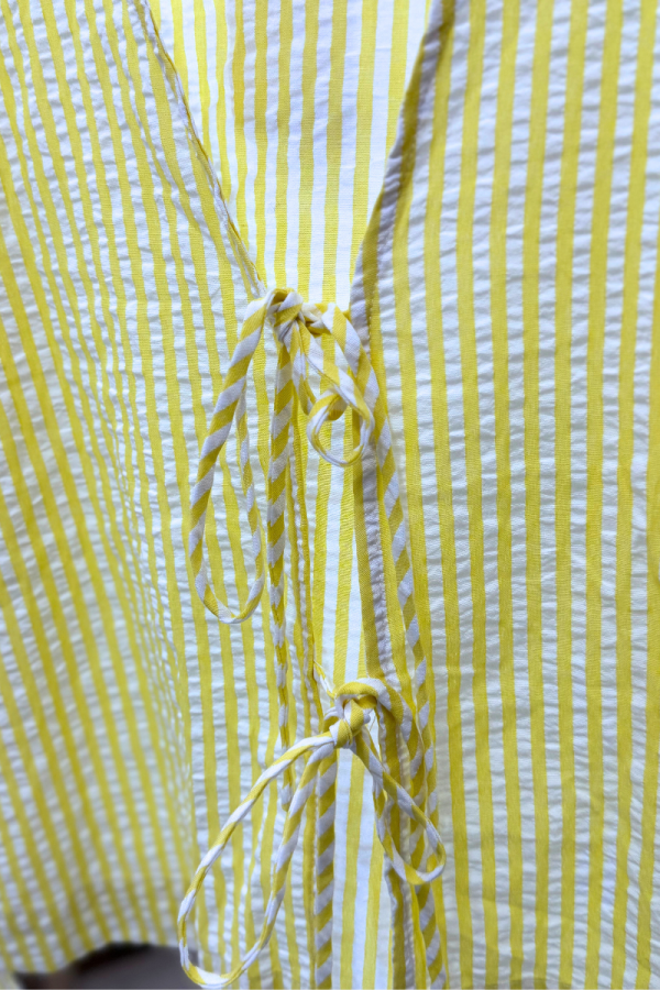 Pleated Shirt Yellow