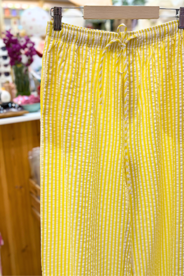 Pleated Pants Yellow