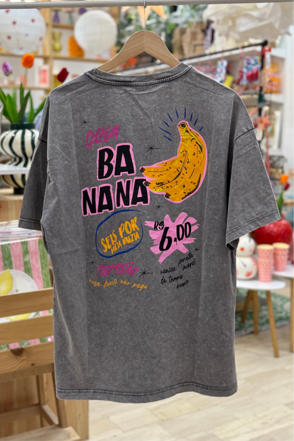 Grey T-Shirt Banana