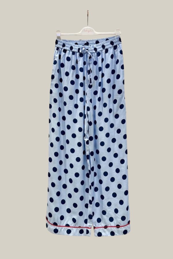 Blue Polka Dot Pants