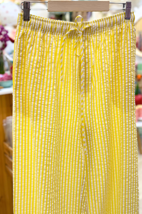 Pleated Pants Yellow