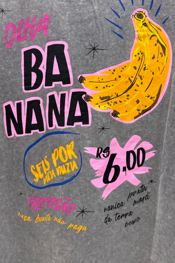 Grey T-Shirt Banana