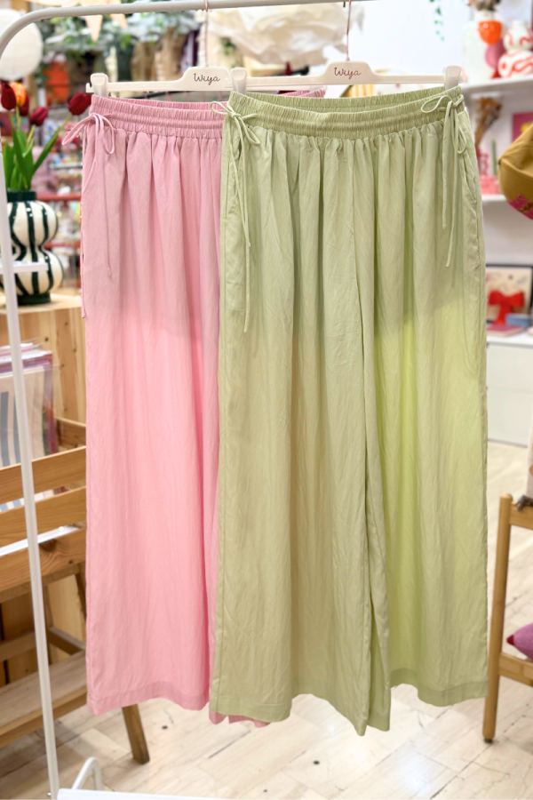 Pants with Drawstrings Pistachio