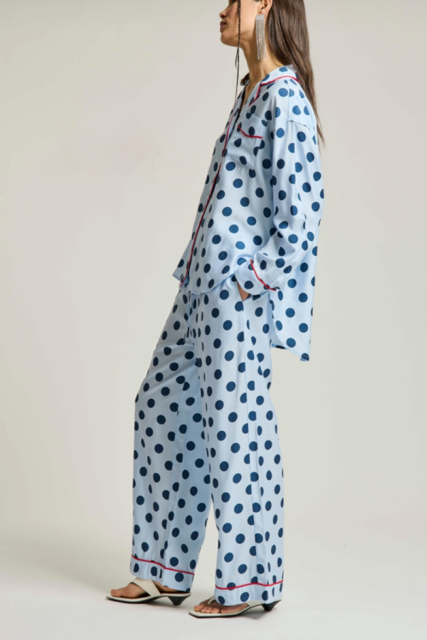 Blue Polka Dot Pants