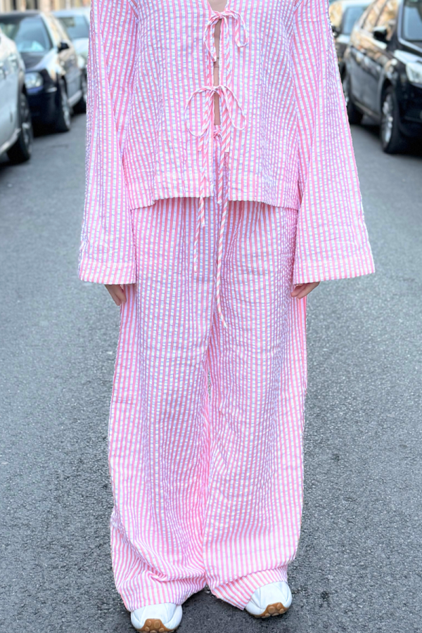 Pleated Pants Pink