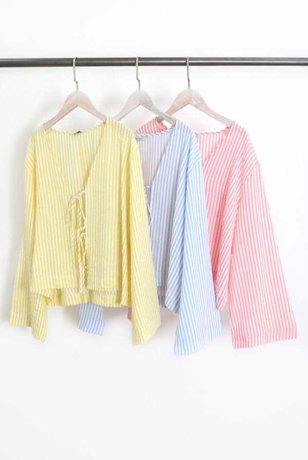 Pleated Shirt Blue